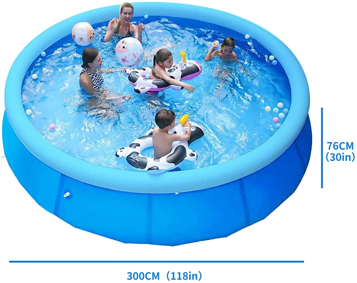 Inflatable PVC Round Swimming Pools for Family