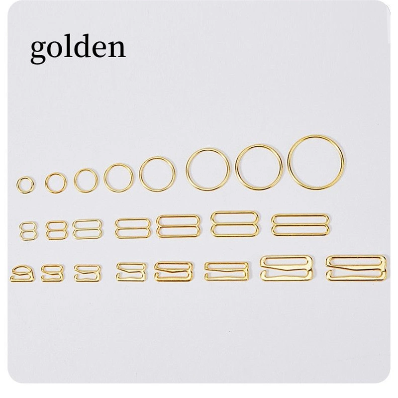 Bikini Silver Gold correia de sutiãs com ajuste de ganchos anel deslizante Acessórios