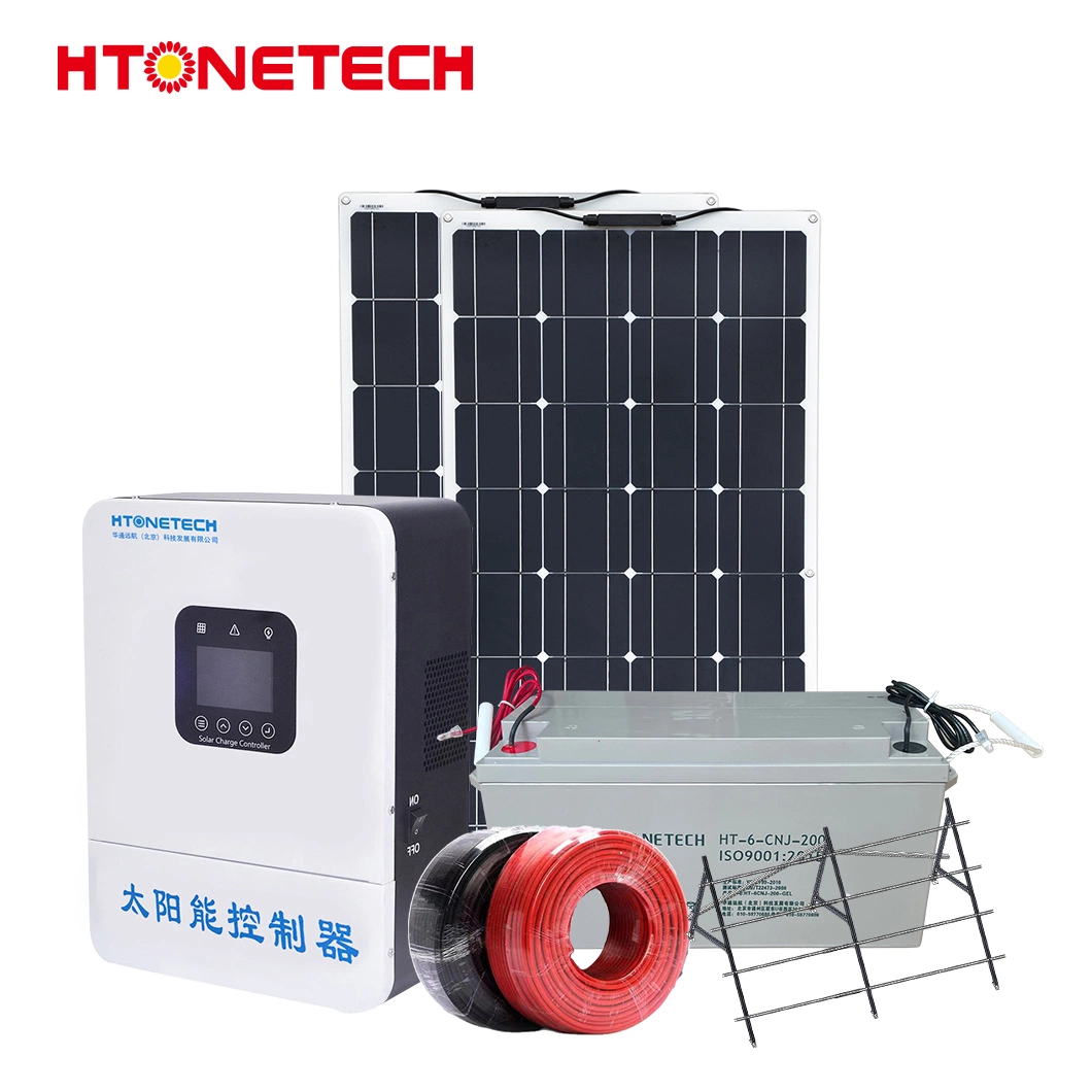 Htonetech 10kVA off Grid Solar System Lieferanten China 5kw 143kw Batterie-Backup-Solarstromsystem mit Solar-Wasserpumpe Controller