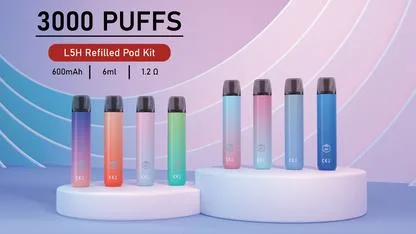 Jomo L5h 3000 Puffs 6ml Refilled Pod Kit E-Cigarett Replacement Pods 600mAh Chargeable