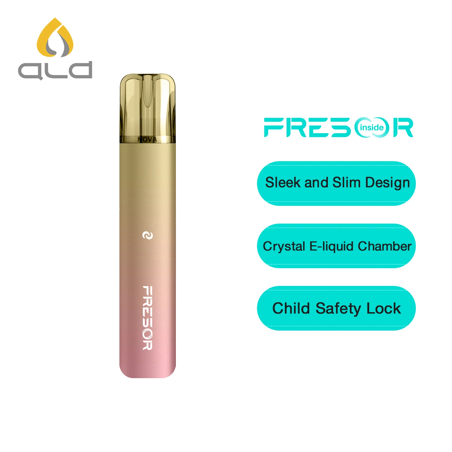 Sleek and Fashion Design Fresor Slim 2ml 600 Puffs Disposable/Chargeable Vape Pod