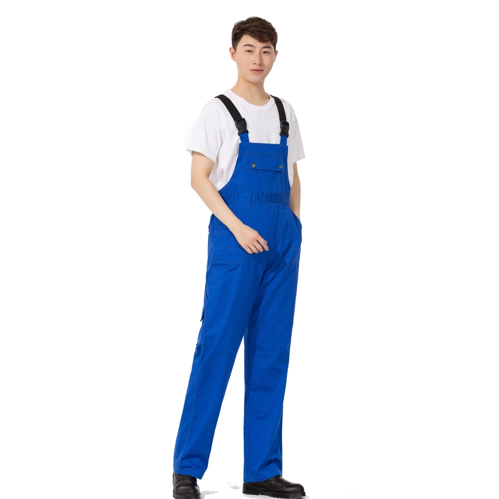 Factory New Design Industrial Safety Workwear Bib Pants Uniform Work Overalls Cargo Pants for Men