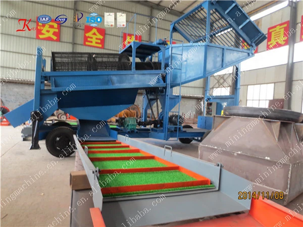 Keda Mobile Gold Trommel Screen Gold Wash Plant Equipment