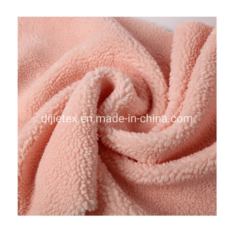 All Polyester Fashion Icelandic Long Wool Granular Cashmere Teddy Fleece Fabric