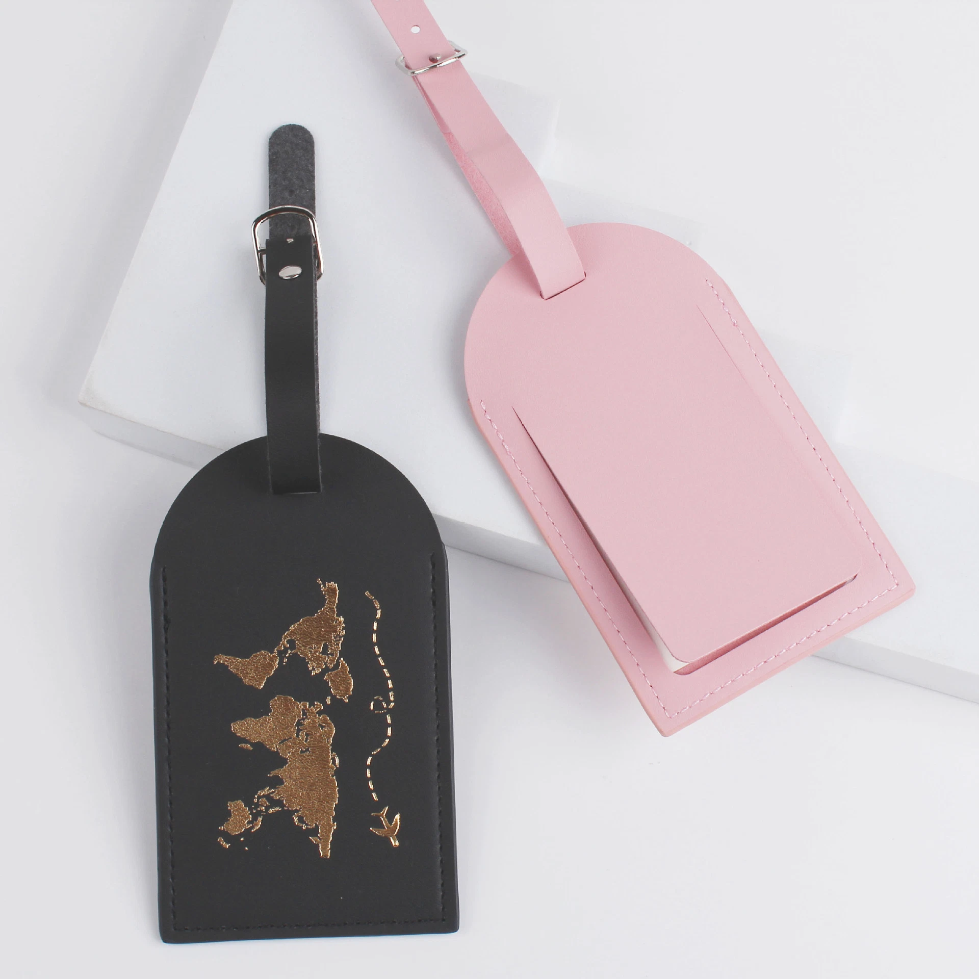 New PU Leather Suitcase Name Logo Luggage Tag