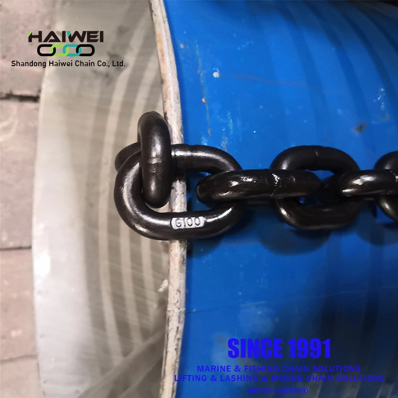 Factory Sales High Strength Heavy Duty Black Painting Galvanized Carburized Lifting Link Welded Alloy Steel Traction Chains with CE/ISO for Mining Hoisting Use