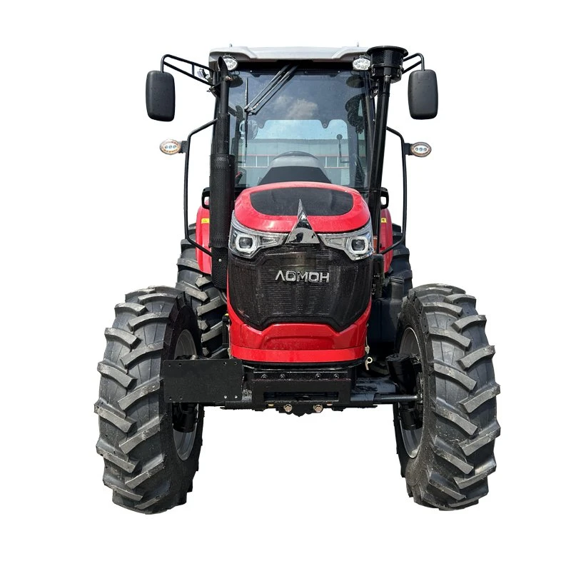 China Agricultural Machine Equipment 4 Cylinder Engine Compact Tractor