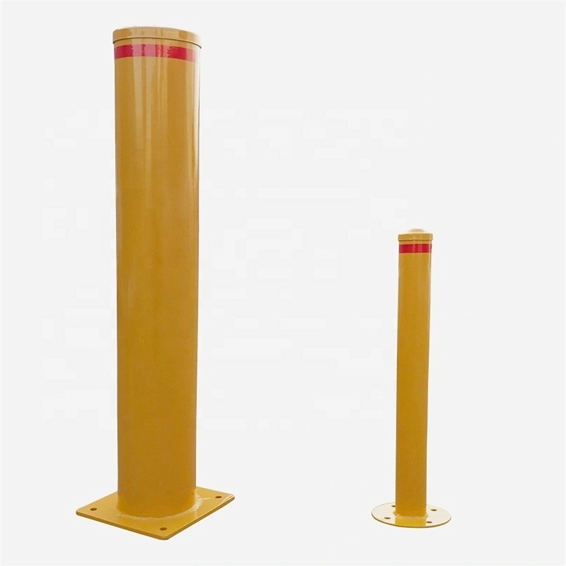 Road Traffic Metal Bollards, Roadway Safety Galvanized & Powder Coated Steel Bollard Sell