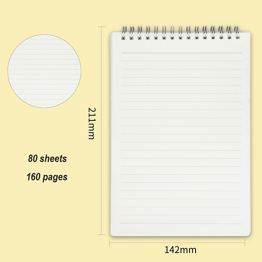 Wholesale/Supplier Promotional Gift Custom Logo PP Cover Notepad Spiral Diary Notebook