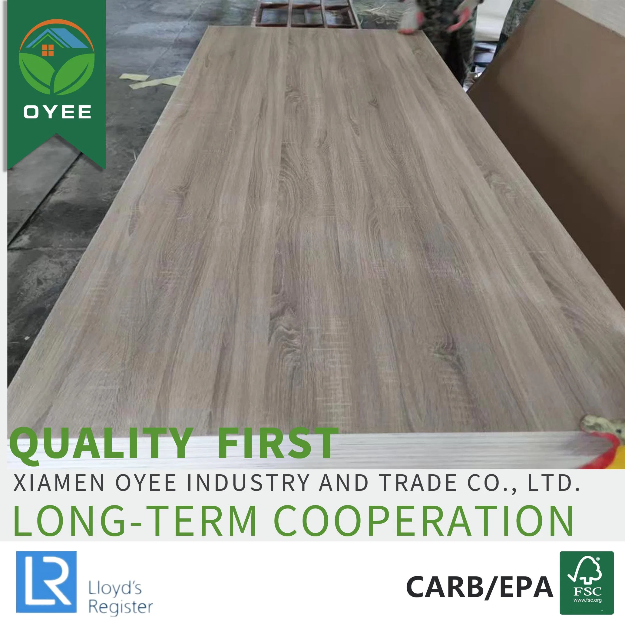 Competitive Prices 4X8 High Grade Melamine MDF Laminated Plywood Board for Cabinet Doors