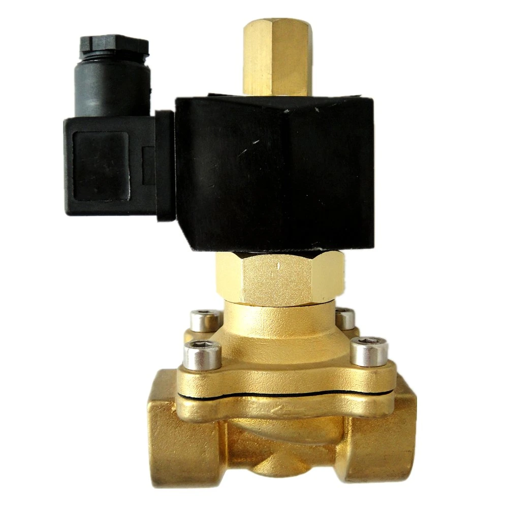 2W Series IP65 Normally Open Brass Body 12V/220V Air Water Gas Solenoid Valve