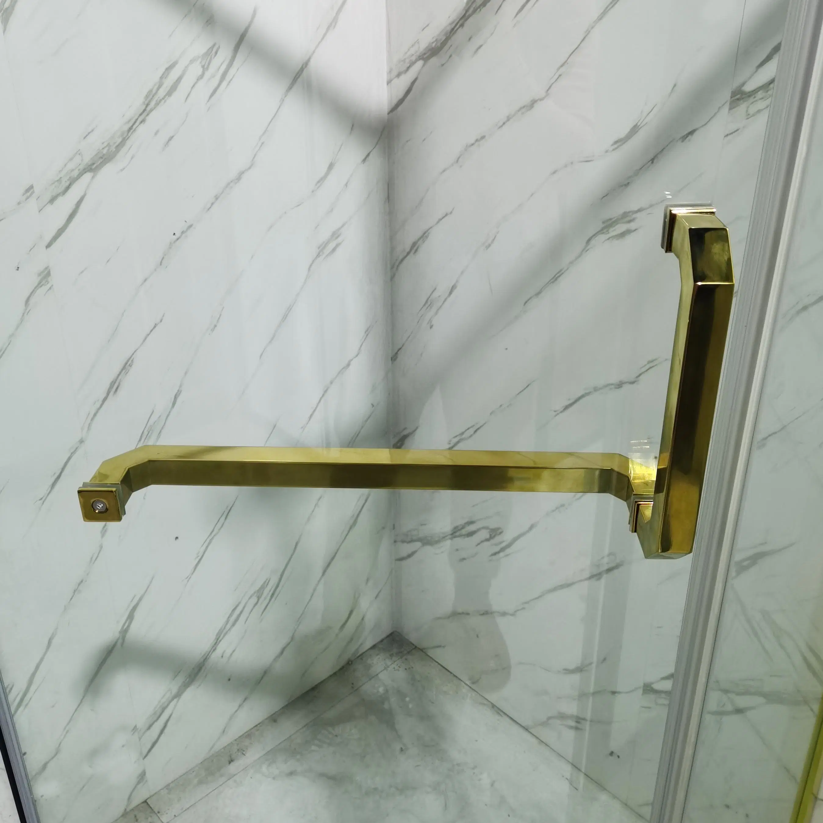 Golden Pivot Shower Door Quadrant Shower Enclosure Shower Cabin Shower Room China Manufacture