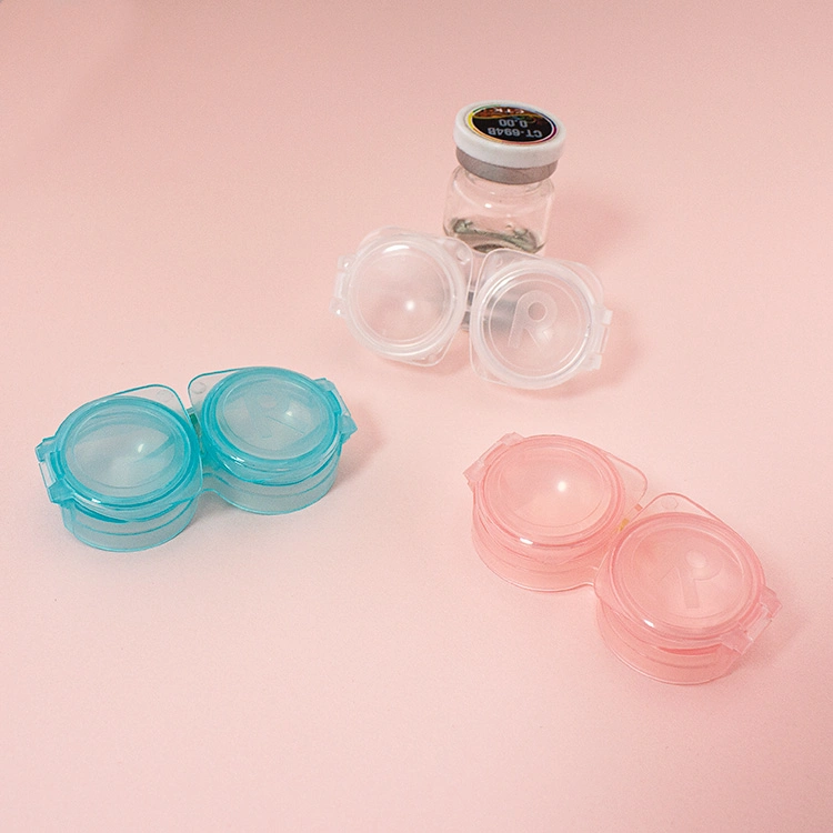 Wholesale/Supplier Transparent PP Contact Lens Storage Box Mini Portable Contact Lens Case