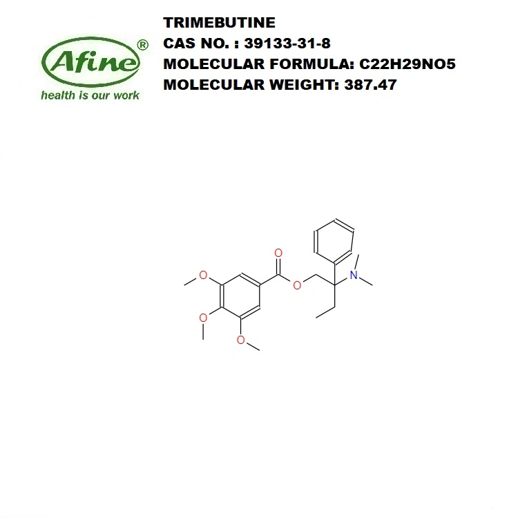 CAS 39133-31-8 Trimebutine /Trimebutine Maleate/Trimebutine Base Libre/Trimebutin/3, 4, 5-Trimethoxybenzoic Acid 2-[Dimethylamino]-2-Phenylbutyl Ester