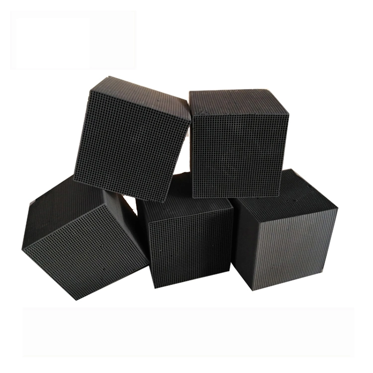 Air Purification Filters Cylindrical Shape Honeycomb Activated Carbon