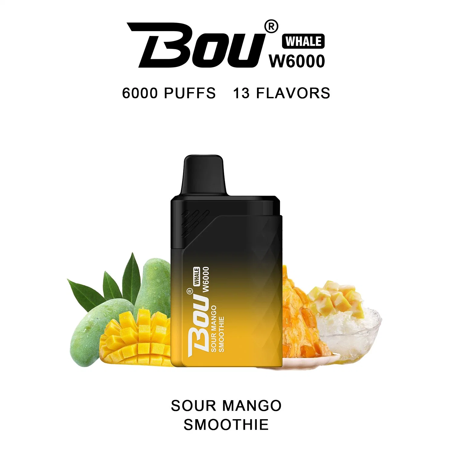 2023 Best Seller Product Is Bou Brand E Cigarette Bou Whale W6000 Puffs No Charging Vape Pen