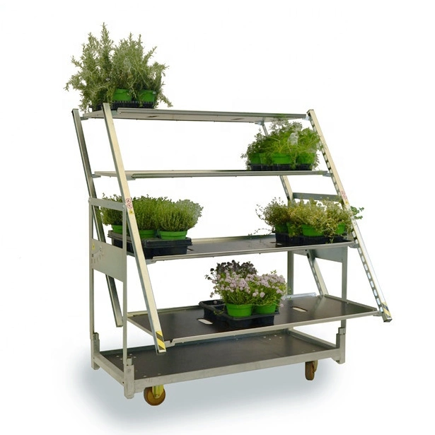 Greenhouse Gardener's Companion: China's Top Quality Metal Fabricated Danish Trolley"