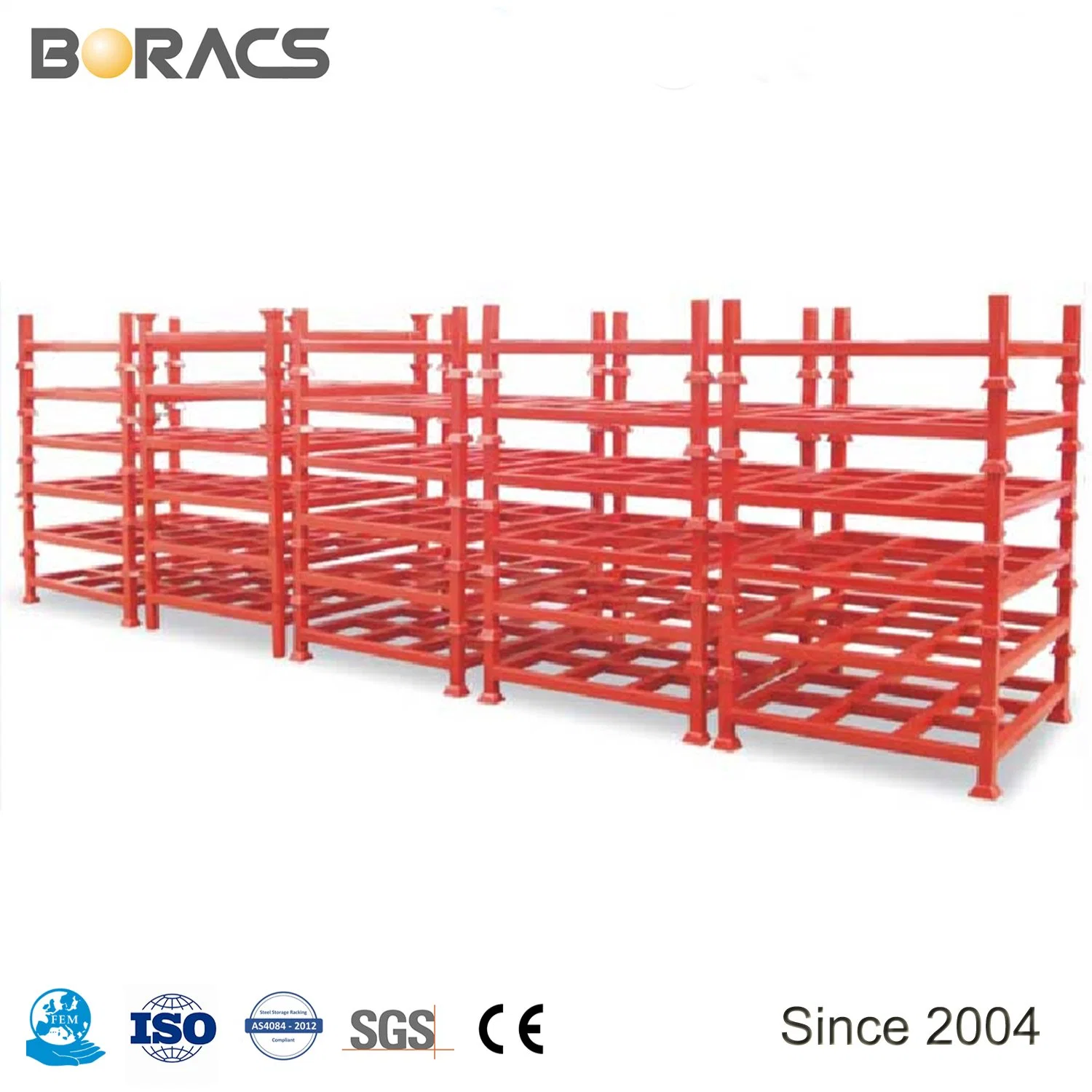 Hot Sales and Professional Warehouse Portable Steel Stacking Rack Metal Tire Stack Rack for Sale