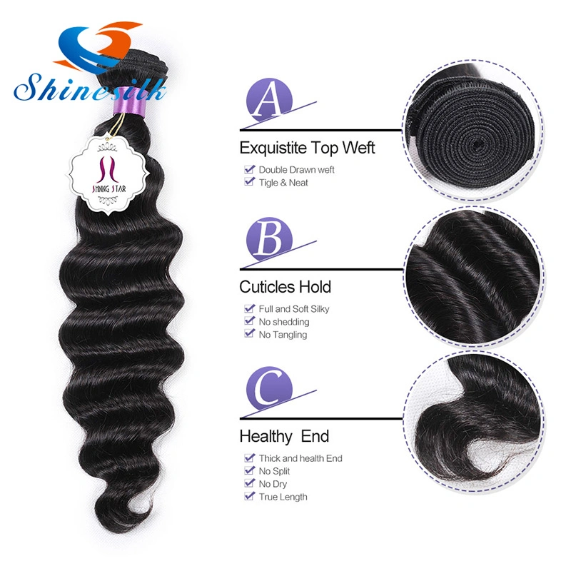 Wholesale/Supplier Peruvian Human Hair Bundles Deep Wave Beauty Remy Human Hair Braided for Hair Wigs