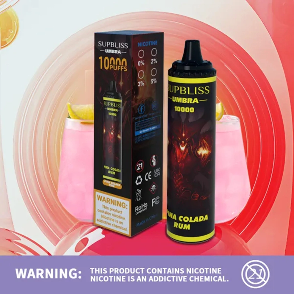 Новая модная обезьяна Supbliss Umbra 10000 Пуфф бар одноразовый E Одноразовый стилус Vape оптом для сигарет