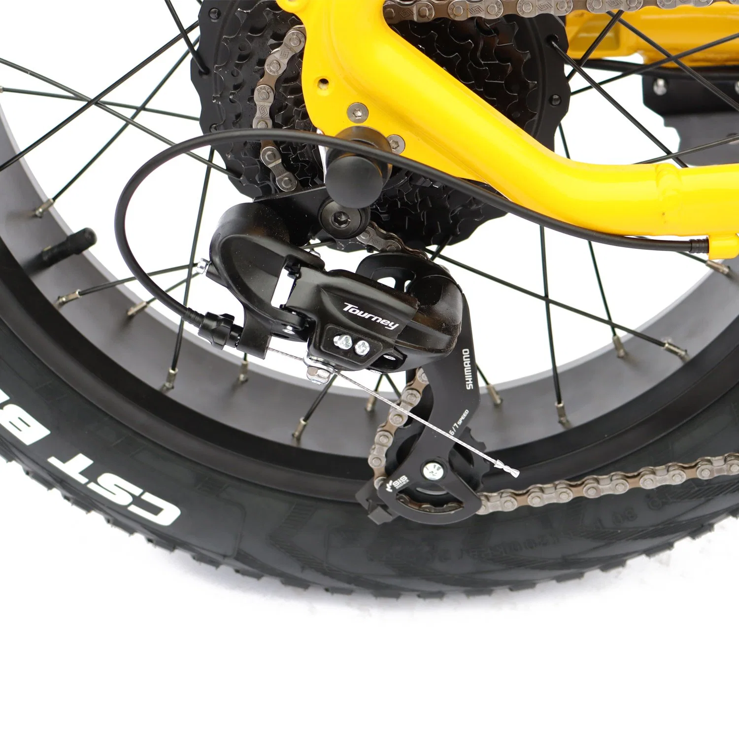 48V 500W Removable Battery Disc Brake Electric Fat Bike off Road Fat Tire Electric Dirt Bike Ebike
