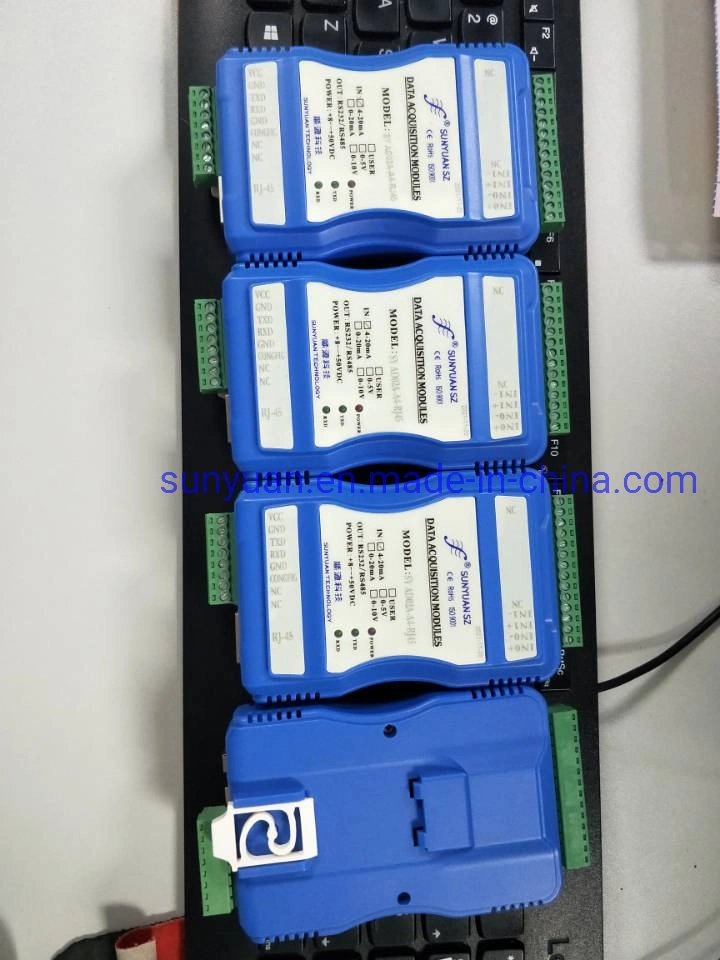 Interface RJ45 sinal analógico isolado Modbustcp Communication Protocol Data Acquisition (aquisição de dados do protocolo de comunicação Modbustcp)