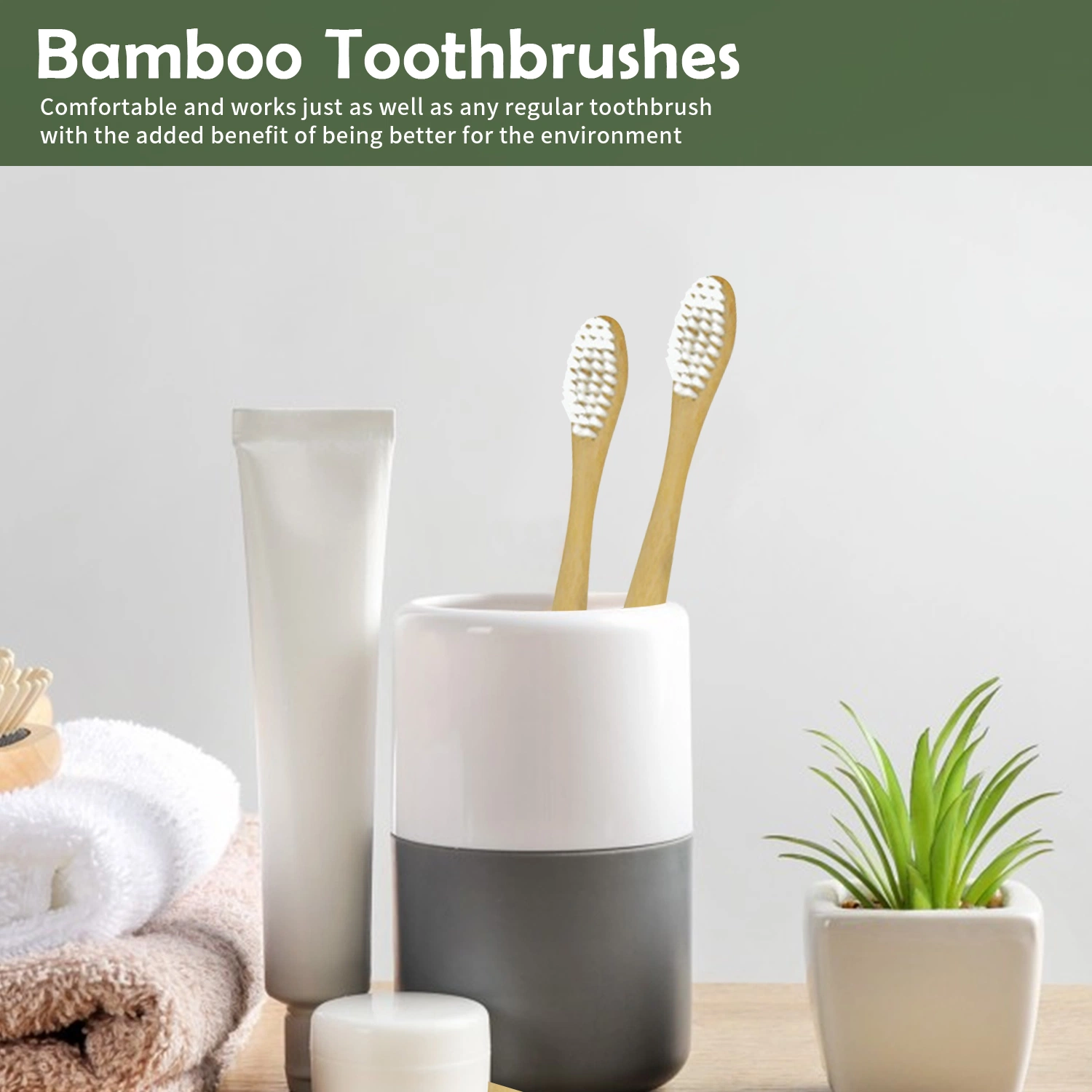 BPA Free Oral Care Soft Bristle Bamboo Toothbrush with FDA