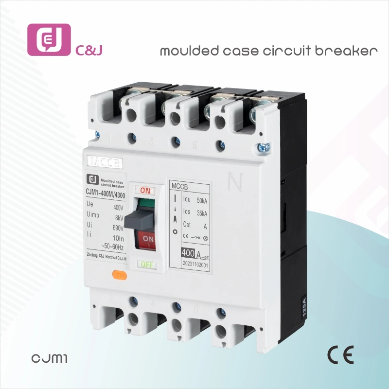 CJM1-400L/4300 eléctrico 400AMP MCCB interruptor de circuito de caja moldeada para alimentación Distribución