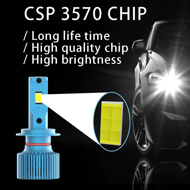 High Brightness 10000lm 6000K 6500K LED Car Headlight Easy to Install of Turbo Cooling Fan