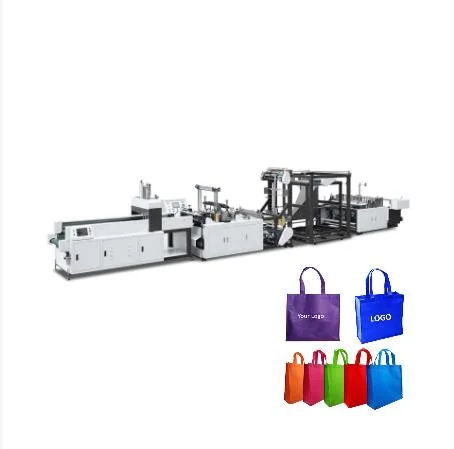 Full Automatic Nonwoven Bag Making Machine for non woven flat bag, vest bag, rope wearing bag, laminated non woven bag T-Shirt Bag D Cut Bag Price