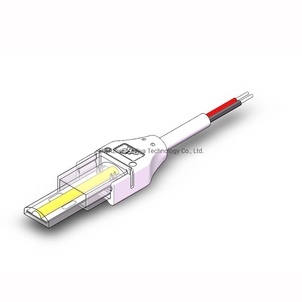 Free Welding Waterproof Outdoor Fob LED Connector 8mm 10mm PCB to Wire 2pin 3pin Corner SMD COB LED Strip Connector 2pins