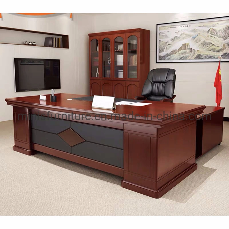 (MN-OD301) China Manufacturing Furniture Ejecutivo MDF Mesa de Oficina de Chapa Gerente Escritorio