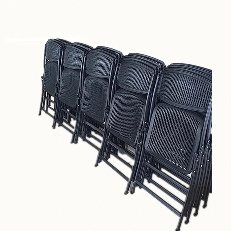 Wholesale Cheap Outdoor Metal Mesh Folding Chair for Restaurant Furniture