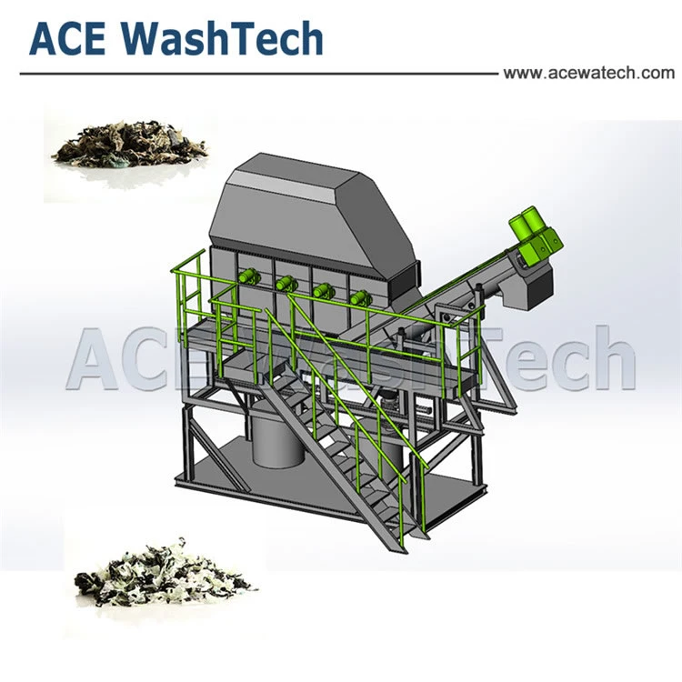 Dirty Green House Film Plastic Recycling Washing Equipment