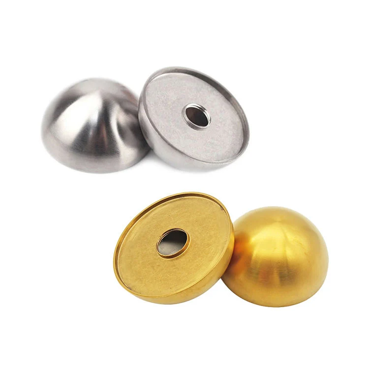 Half Round Stainless Steel Screw Cap Sets for Furniture Door Decoration 20 25 30 40 50 60 80mm Dome Cover Fasteners