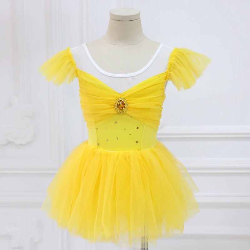 Children Summer Princess Dress Performance Ballet Dance Wear