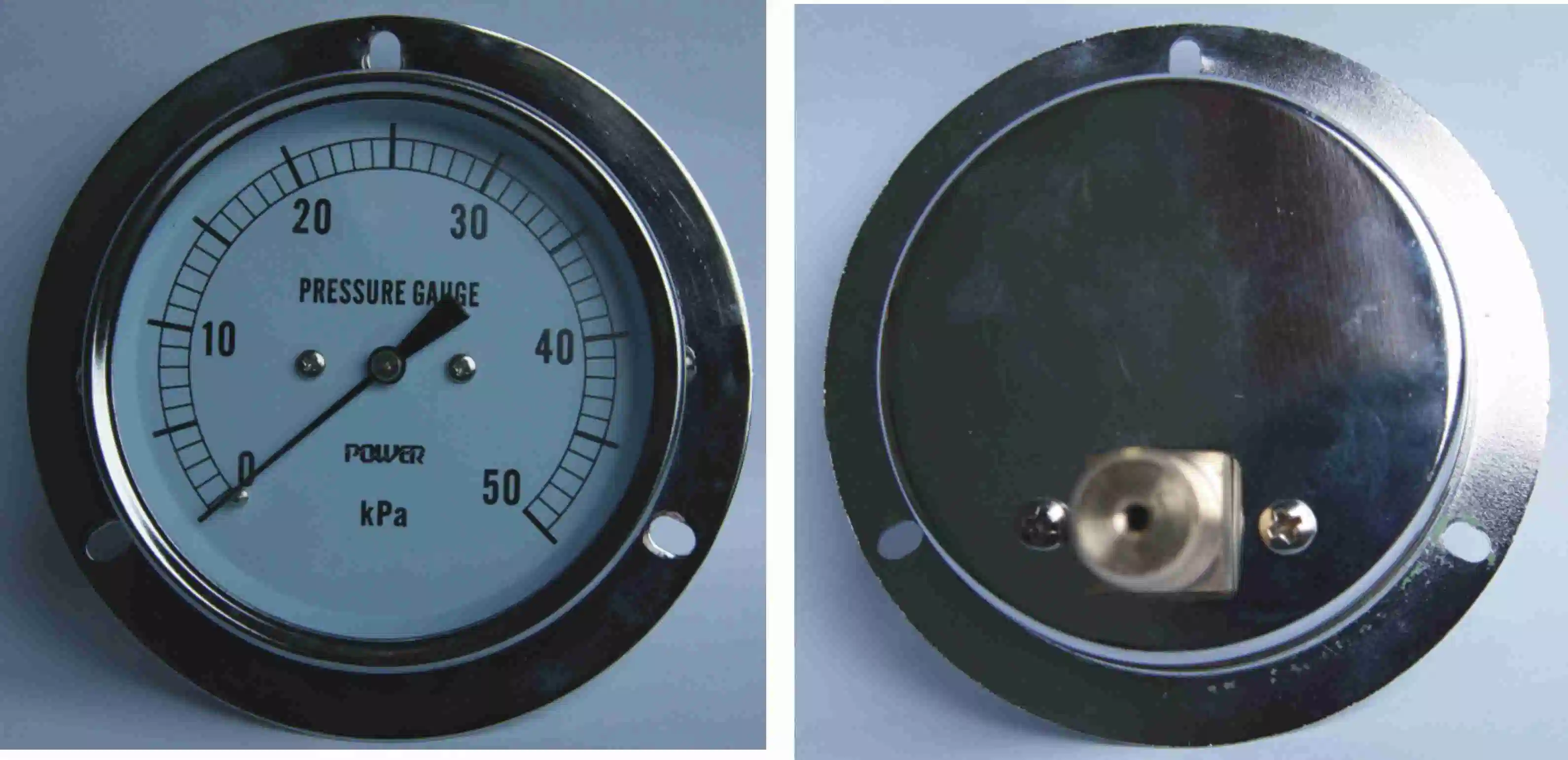 75mm 3" Half Ss Panel Mount Capsule Low Pressure Gauge