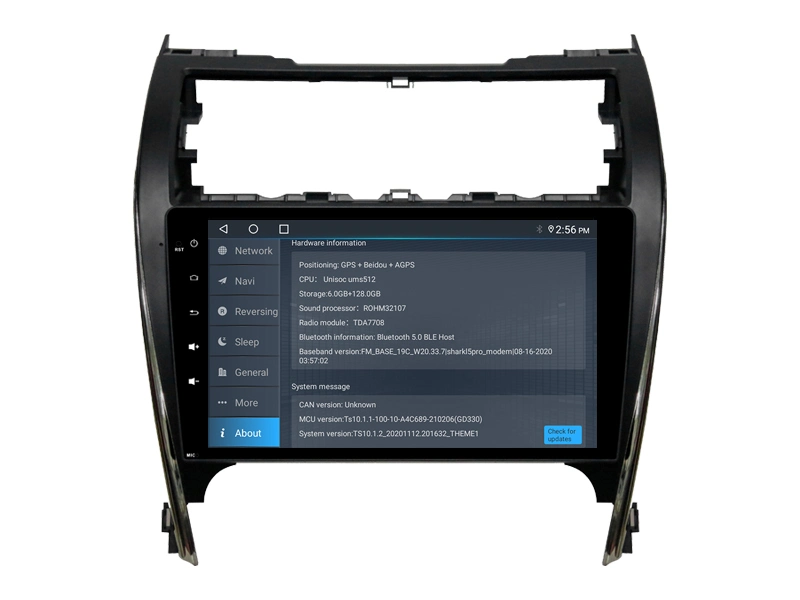 Witson Android 11 Radio Reproductor multimedia para Toyota Camry 2012-2014 Estados Unidos y a mediados de este Versión 4GB de RAM 64 GB de memoria flash pantalla grande