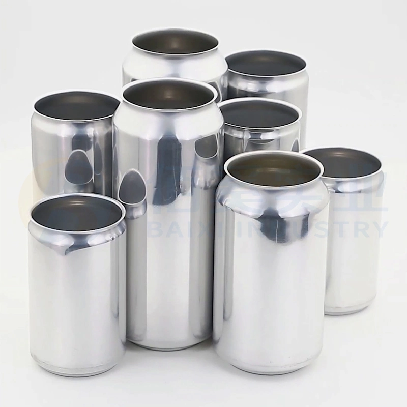 Customized 190ml 200ml 250ml 330ml 473ml 500ml 12oz 16oza Standard Sleek Slim Stubby Print Beverage Packaging Aluminum Beer Soda Cans with 202 Can Lids