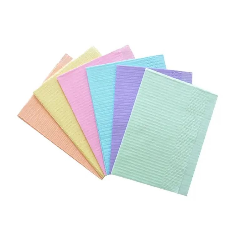 Dental Equipment Disposable Patient Dental Bib Thicken Spread Towel Anti-Pollution and Anti-Leakage Multi-Color Optional