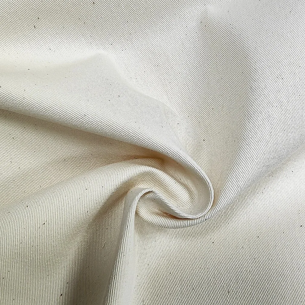 Färbbare Baumwolle Greige Loomstate Twill Satin Stoff