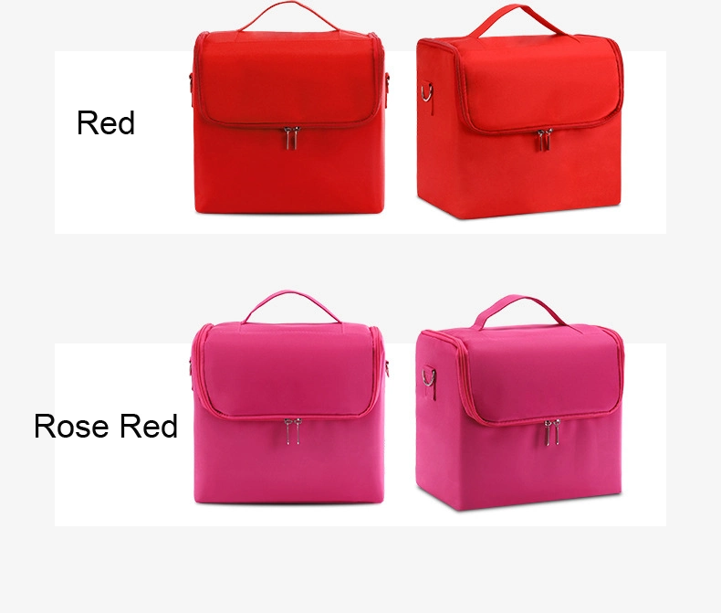 Professional Wholesale/Supplier Large Capacity Multi-Layer Women Cosmetic Makeup Bag Case