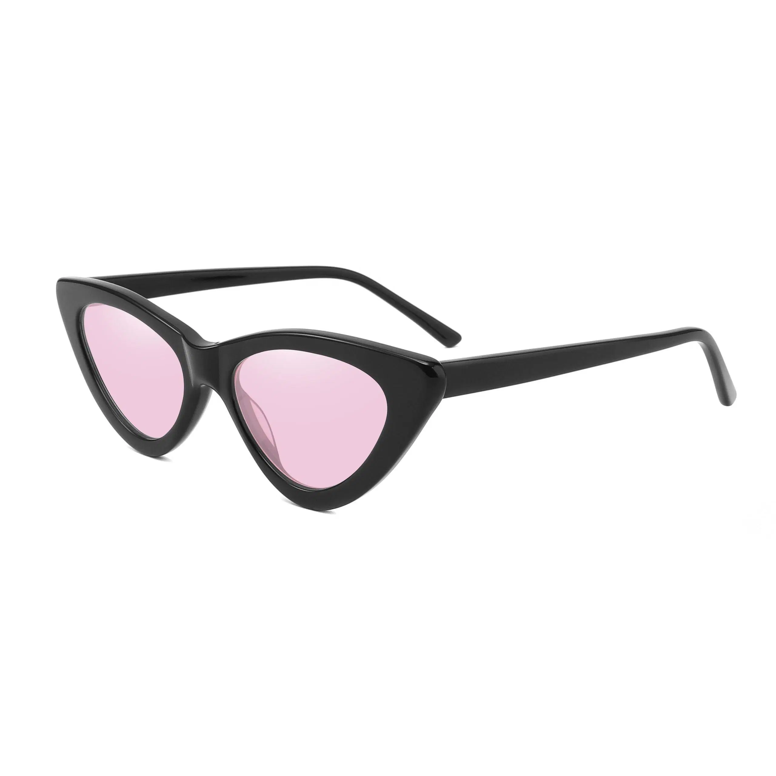 Nuevo Diseñador de la marca de alta Guality acetato personalizada Ojo de Gato mujeres Moda Gafas de sol