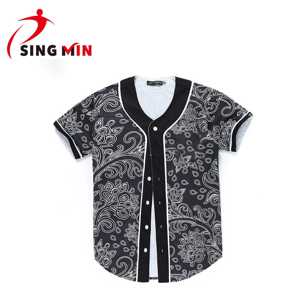 Camisola personalizada de basebol estilo jérsei Atacado Cheap Blank Baseball Jersey Camisola Sportswear