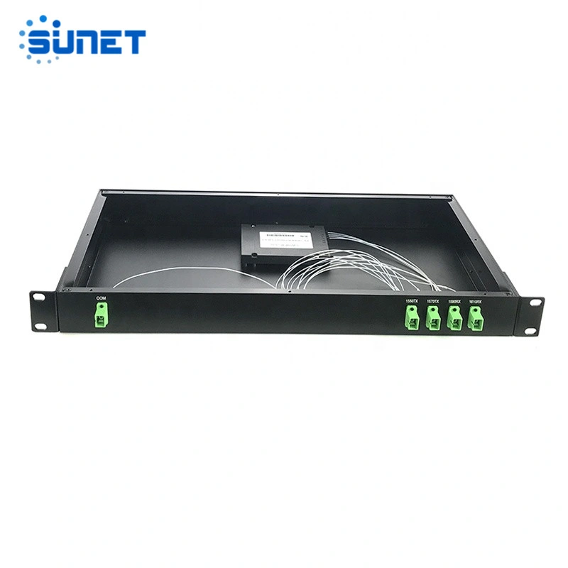 CWDM 19' 1u Rack Mount 8 Services Dual Fiber CWDM Mux Demux 8 Channel