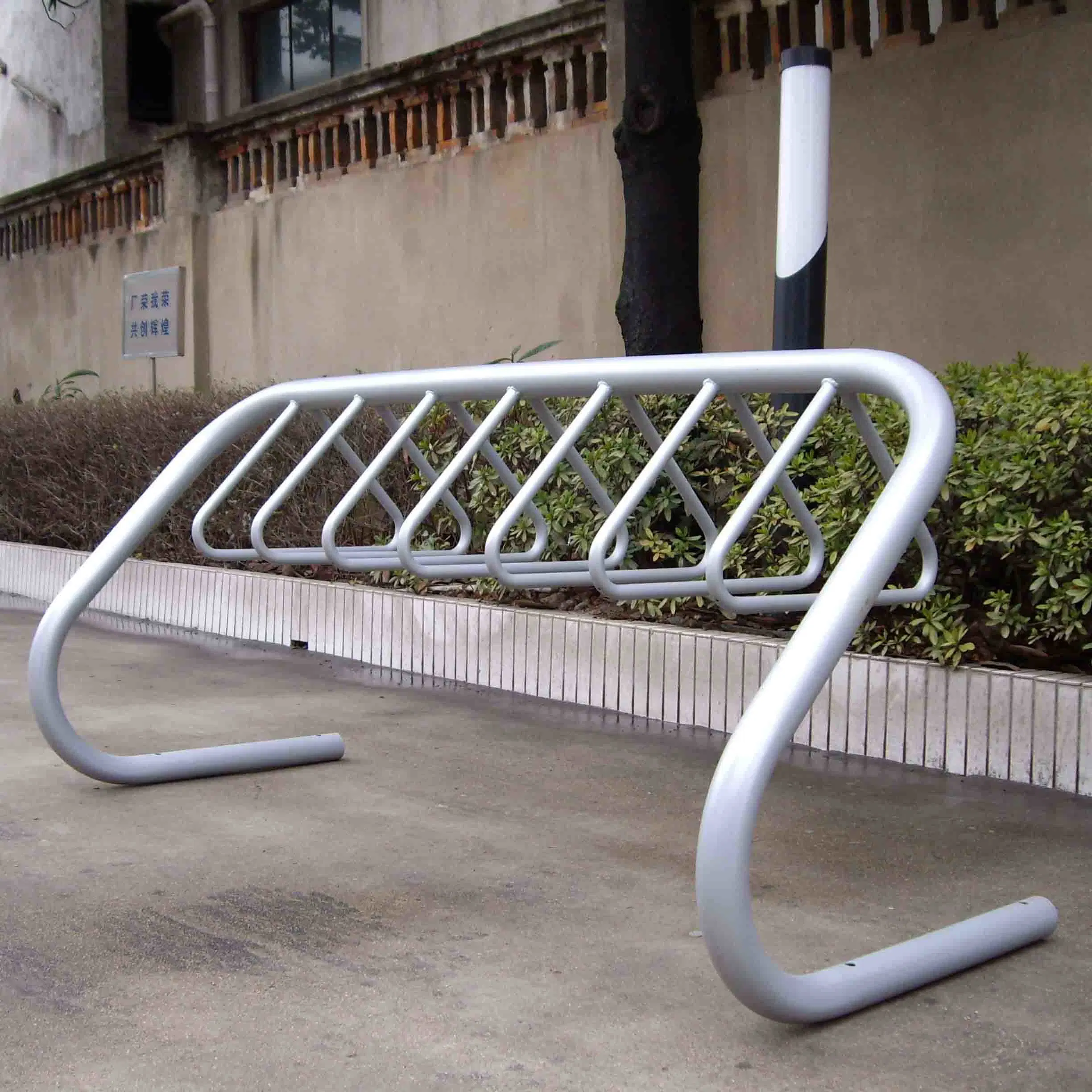 Múltiple de aluminio Colocar soporte de la Bici Bicicleta Bicicletas 6 Sistema de estacionamiento