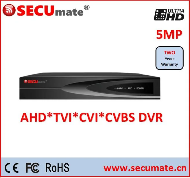 8 قناة 5MP Ahd TVi CVI CCTV مسجل فيديو رقمي DVR Hybrid 4CH 8CH Ahd 5MP Mini DVR NVR H. 265X Xvr مسجل فيديو لمراقبة كاميرا Ahd التناظرية مسجل الفيديو الرقمي (DVR)