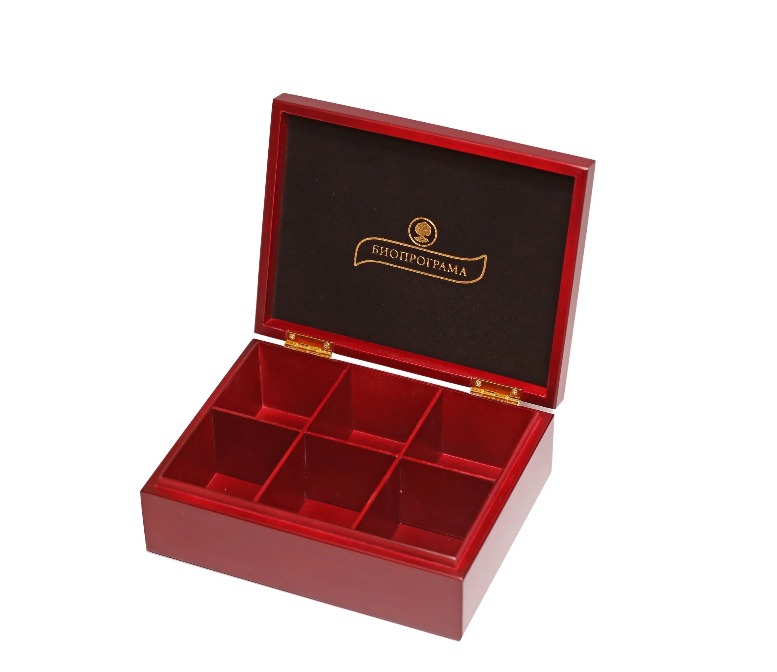 Custom Made Mahogany Wooden Food Packing Box, Wooden Tea Gift Packaging Box