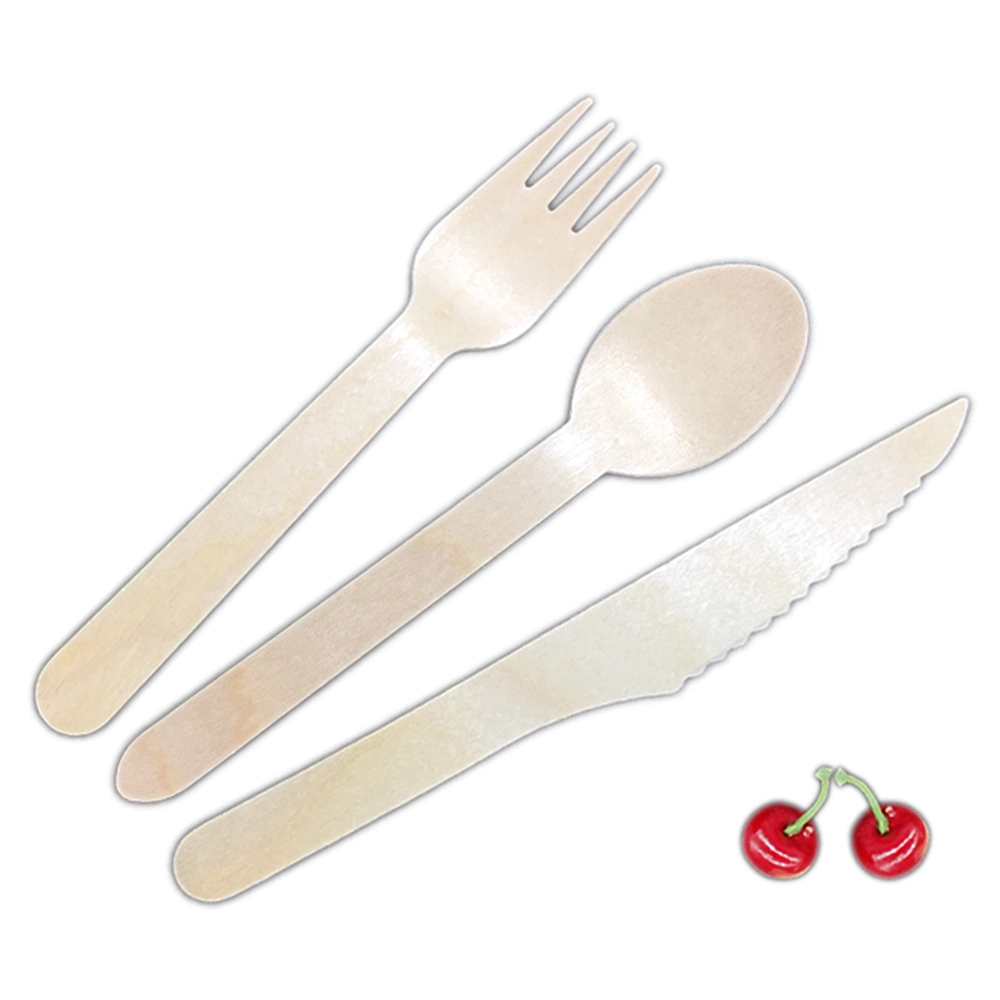 Talheres de mesa descartáveis biodegradáveis para faca de mesa para teaspoon Máscara de podreiro Coloque os utensílios de cozinha gelados