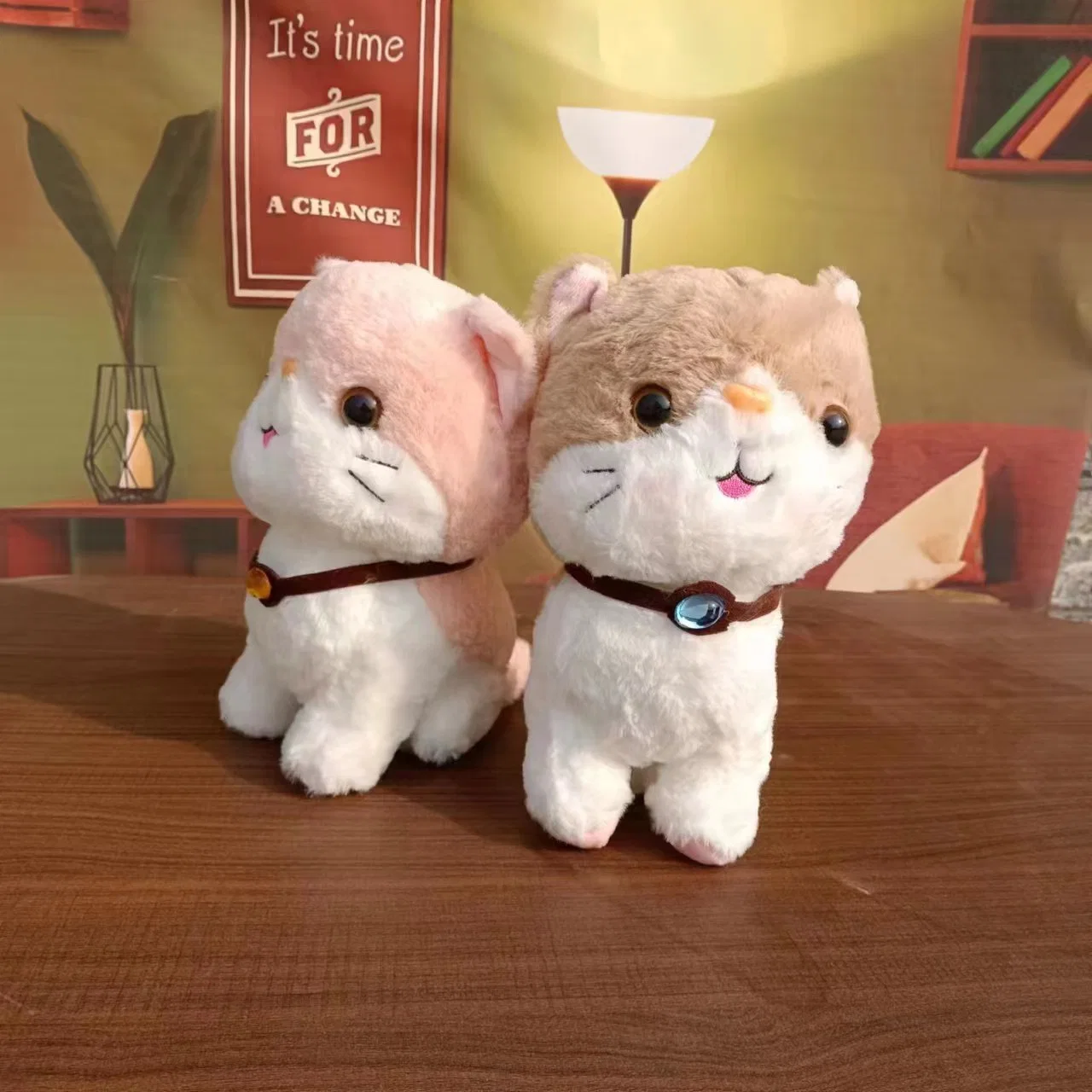 Jewel Cat Hot Selling Soft Toys Custom Stuffed Animal Manufacturer 25cm Doll Plush Toy for Claw Crane Machine